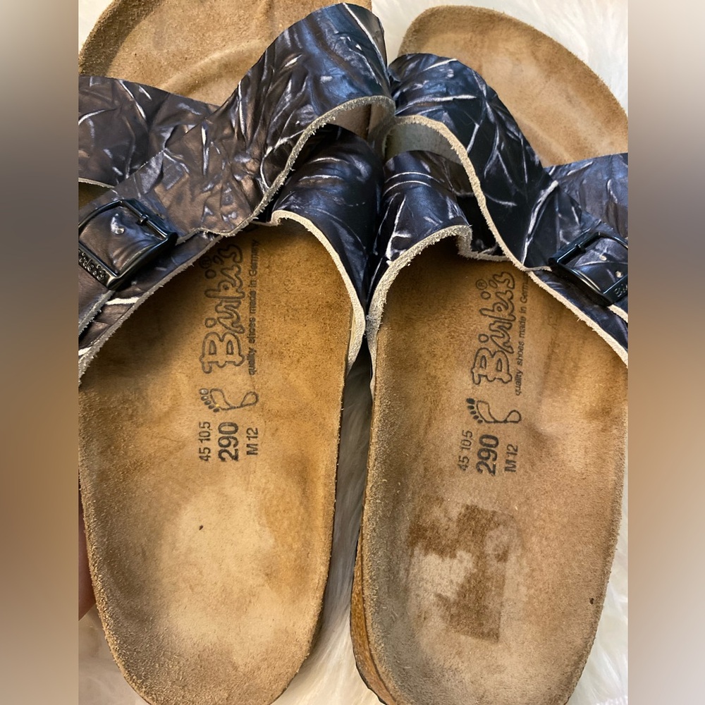 Birkenstock Birki’s Santosa Slides Sandals Men's blue Palm size 12 - Picture 6 of 8